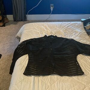 Striped see-through top. Like new.
